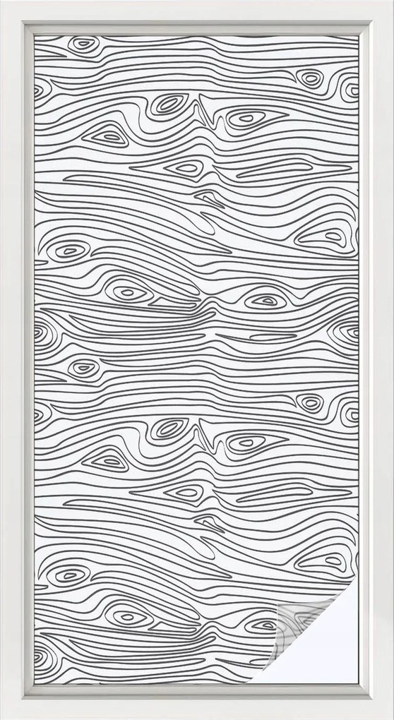 Tejfólia Ablakra Szélvédőre Öntapadós Privátizáló Fa vonalak 50x100