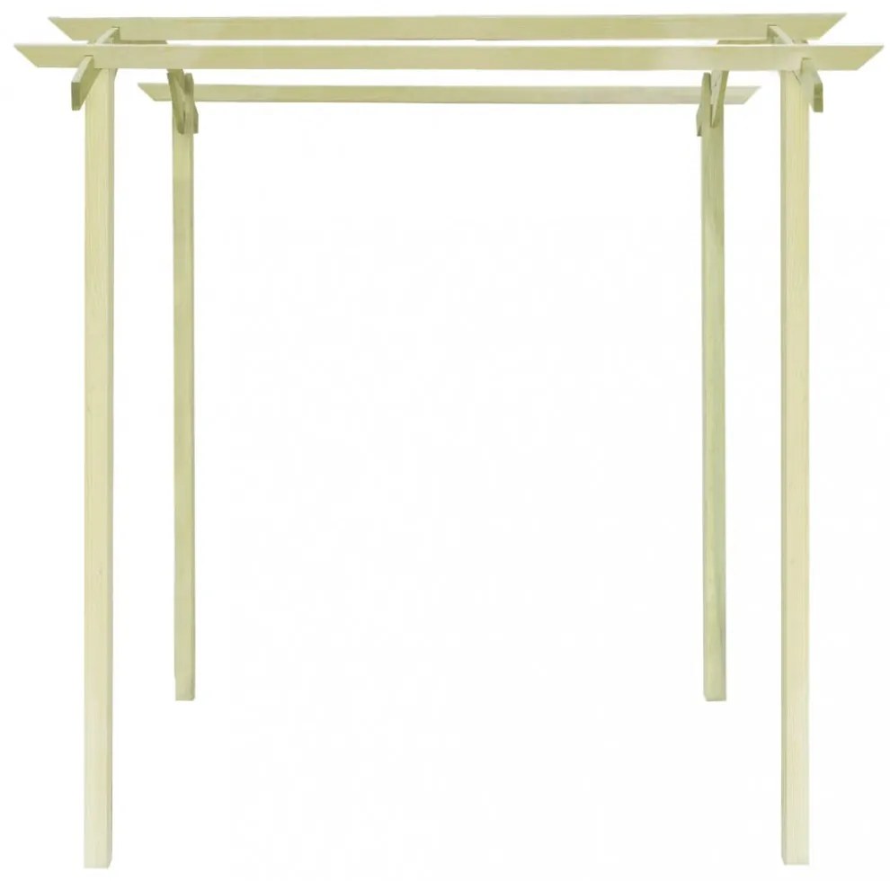 kerti pergola impregnált fenyőfalécekből 180 x 197 x 210 cm