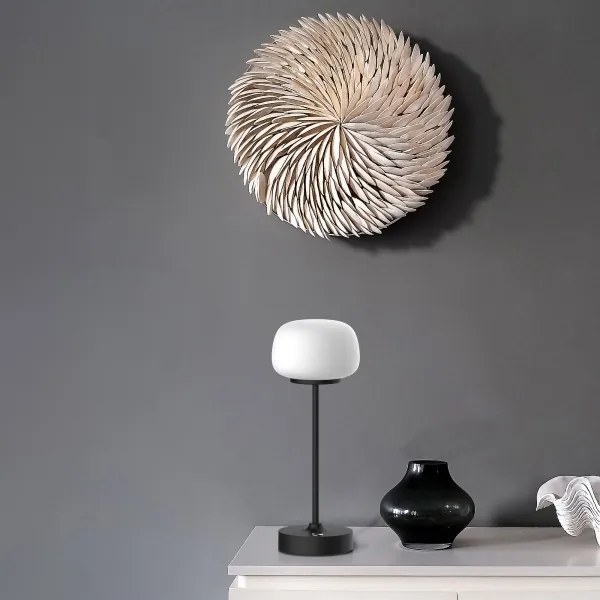 LED Dimmelhető érintős asztali lámpa RIMINI LED/2W/5V USB 2000 mAh fekete/fehér