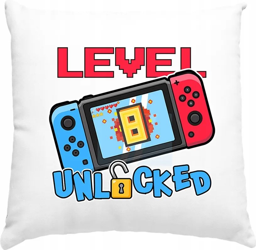 Születésnapi Párna 8. Szint Megnyitva Gyerekeknek Fehér