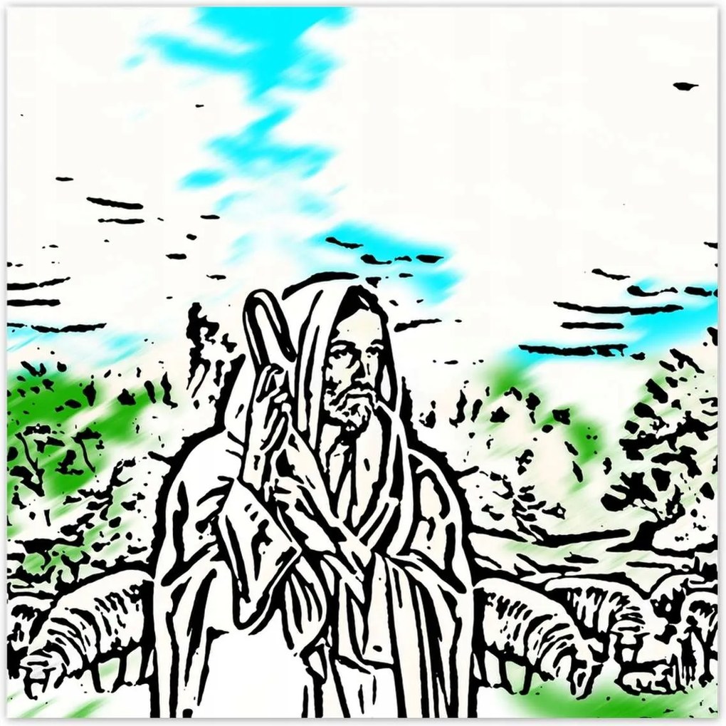 Poszterek 30x30 Jó Pásztor Bárányok