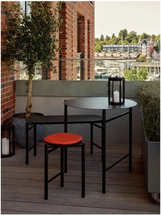 Fekete fém kerti pad Disc – Zone