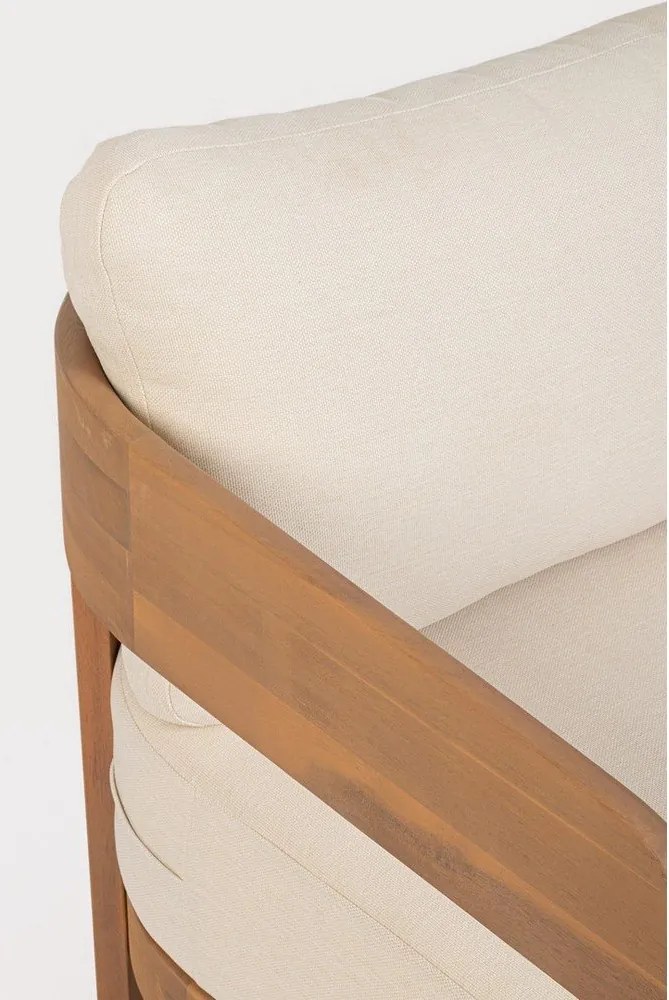 Natúr színű tömörfa kerti fotel Pablo – Bizzotto