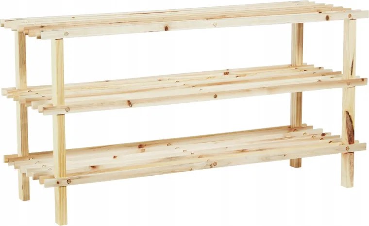 Cipőszekrény 3 polccal fenyő