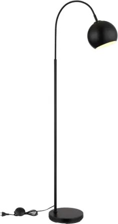 Globo 24779B Állólámpa, fém fekete matt, kábel PVC fekete, lábpedálos kapcsoló a kábelen, HxSzxM: 580x250x1500mm, kábel hossza 1800mm, 1x E27 60W 230V izzó nélkül