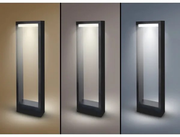 Brilagi - RAGUSA LED kültéri lámpa 7W 230V 3000/4000/6000K fekete IP54 50 cm