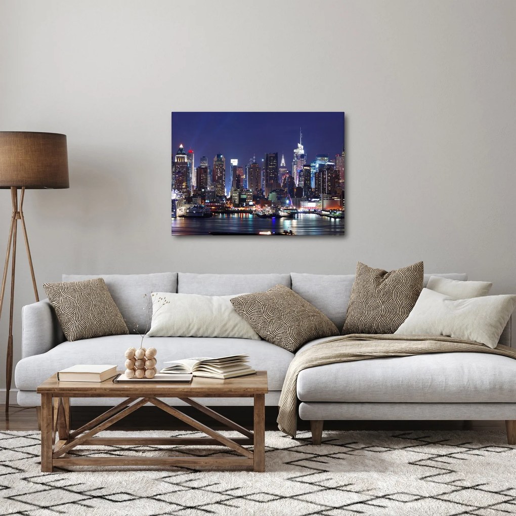 Kép - New York-i felhőkarcolók megvilágítva (70x50 cm)