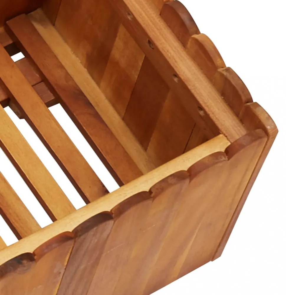 tömör akácfa kerti magaságyás 100 x 30 x 25 cm