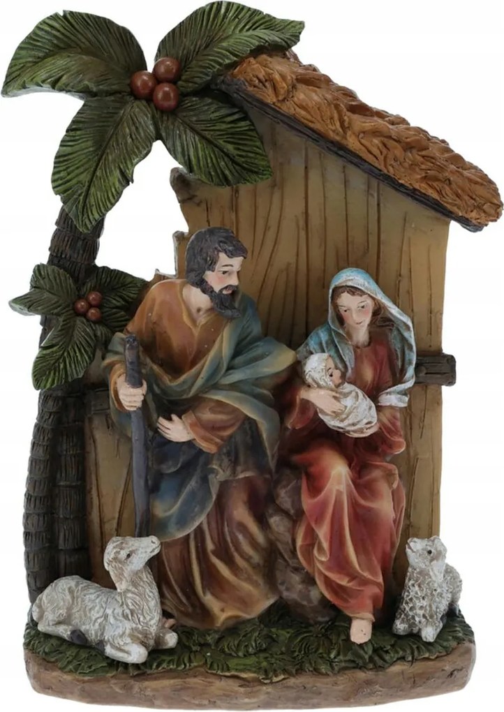 Karácsonyi betlehem figurákkal 21cm Karácsonyi dekoráció Karácsonyi figura