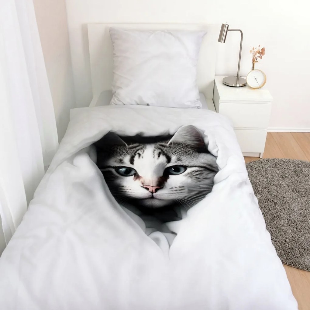 Herding Gyermek pamut ágynemű Cat , 135 x 200 cm,80 x 80 cm