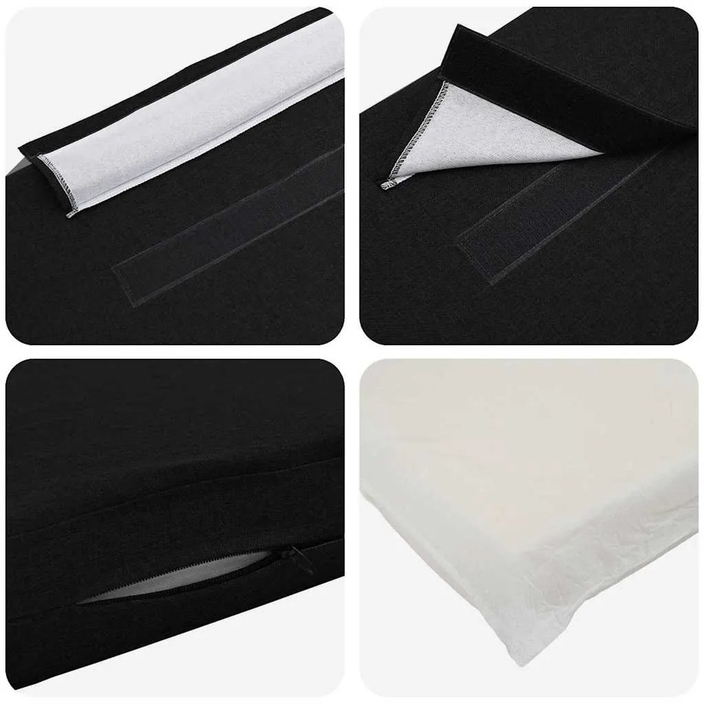 Kárpitozott fejtámla Barna és fekete 135 cm Tömör fenyőfa