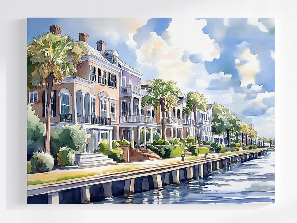 Vászonkép Canvas Építészet Gyarmatosítás Usa Város Tengerpart 80x60