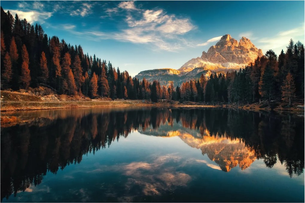 Kép - alpesi, olaszország, dolomitok, Antorno (90x60 cm)
