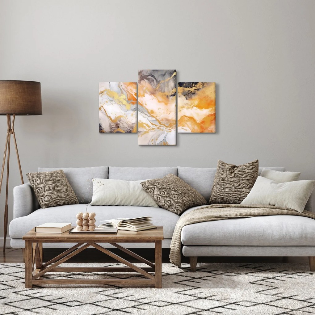 Kép - Márványozott háttér (90x60 cm)