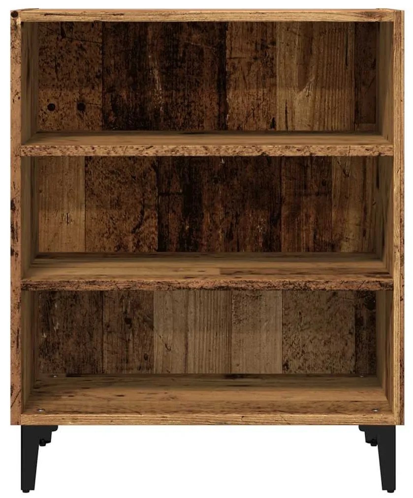 antik fa színű szerelt fa tálalószekrény 57 x 35 x 70 cm