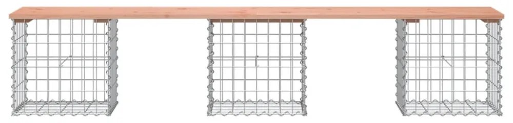 tömör duglászfenyő gabion kerti pad 203x44x42 cm