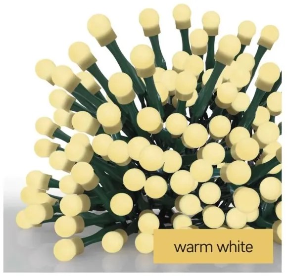 LED fényfüzér 80×LED/230V/8 funkciós 13 m IP44 meleg fehér