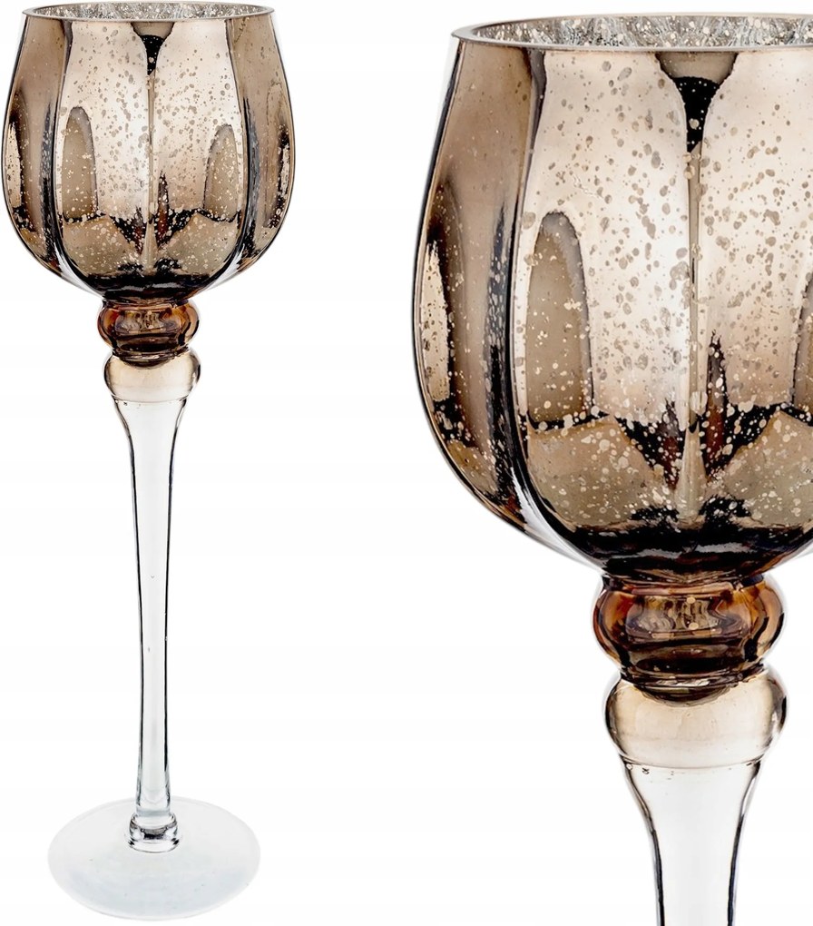 Gyertyatartó üveg kehely