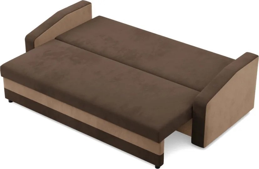 Hewlet kanapéágy, szövet anyag, bonell töltet, barna