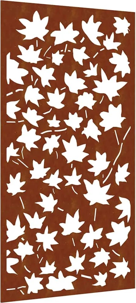 vidaXL juharlevél mintás corten acél kerti faldísz 105 x 55 cm
