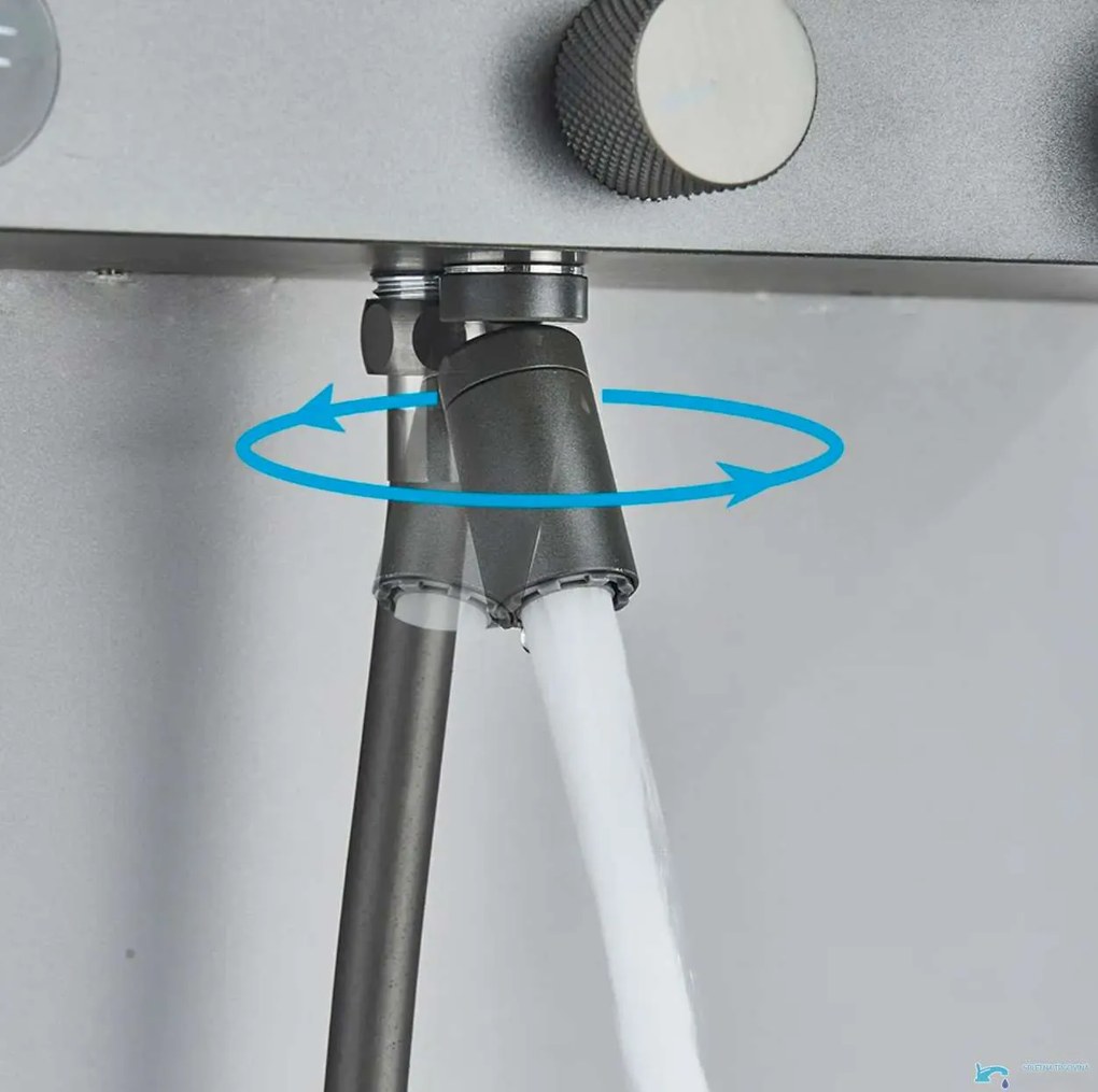 Termosztátos fali kádcsaptelep ELITE EDITION BBT1429 LED-kijelzővel és több vízsugaras kézizuhannyal, több színben