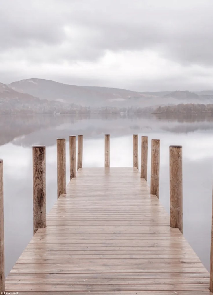 Poszter 20,5x28,4cm Móló Derwentwater 2, Assaf Frank