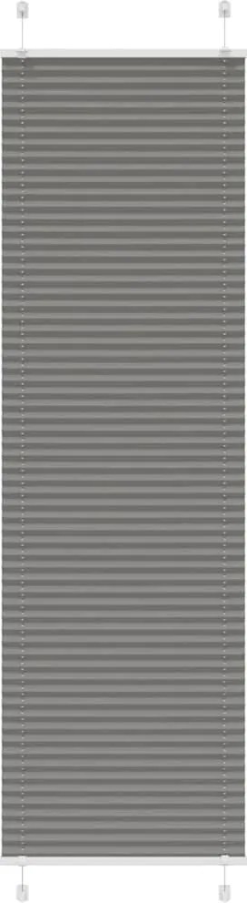 vidaXL pliszírozott redőny antracit 60x200 cm szövetszélesség 59,4 cm