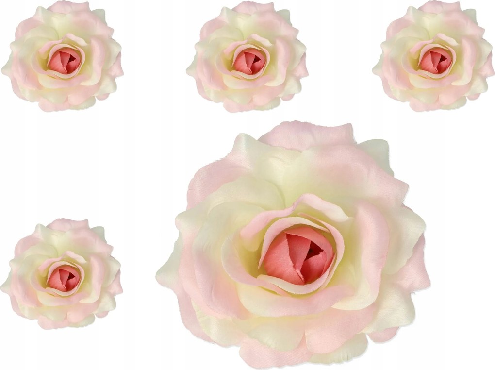 5x Sonia Virág mesterséges nádfej rózsa csokor mesterséges