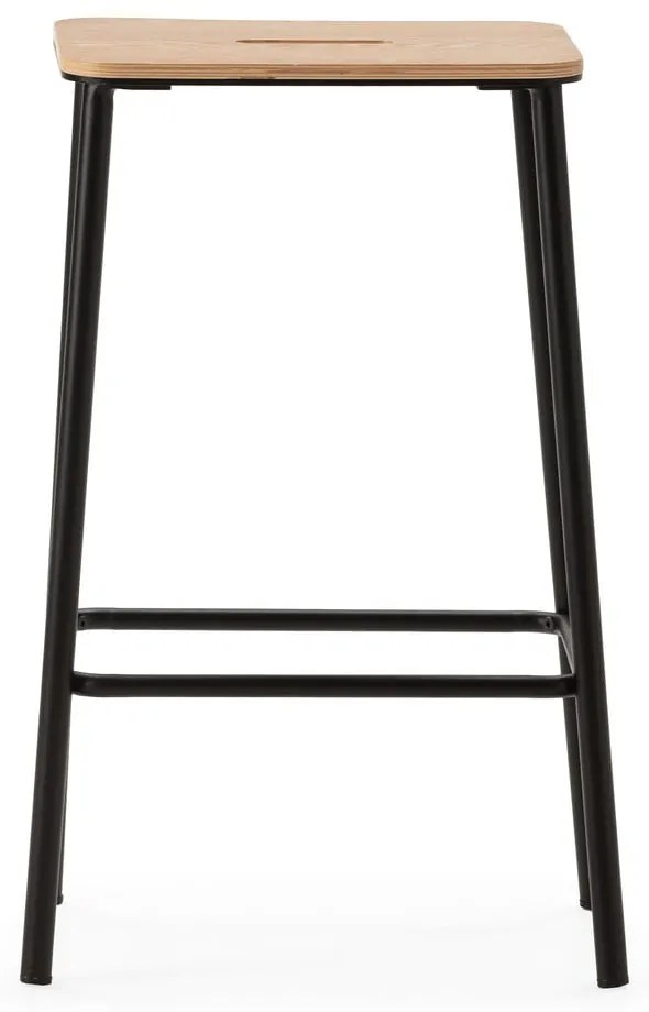 Fekete bárszék szett 2 db-os (ülésmagasság 65 cm) Abba – Marckeric