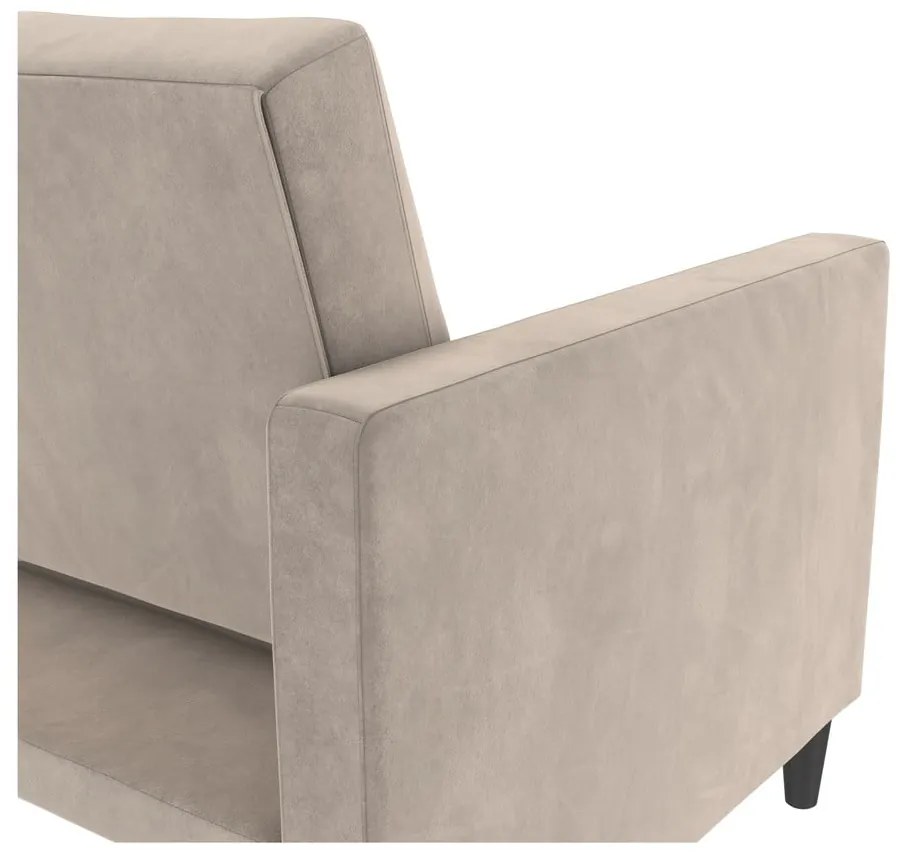 Világosszürke bársony kanapé 207 cm Celine – Støraa