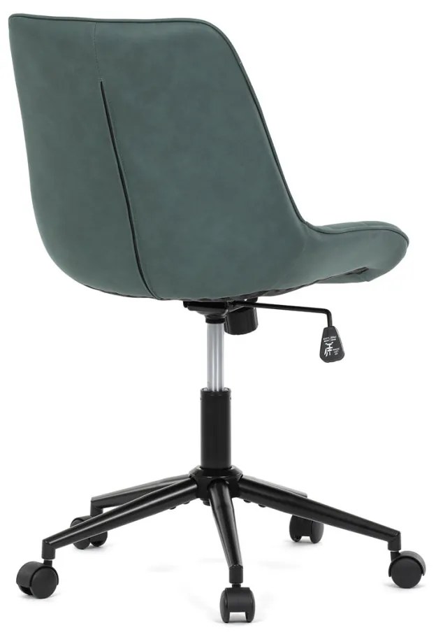Scaun de birou pivotant verde elegant cu tapițerie din material textil. KA-V3120