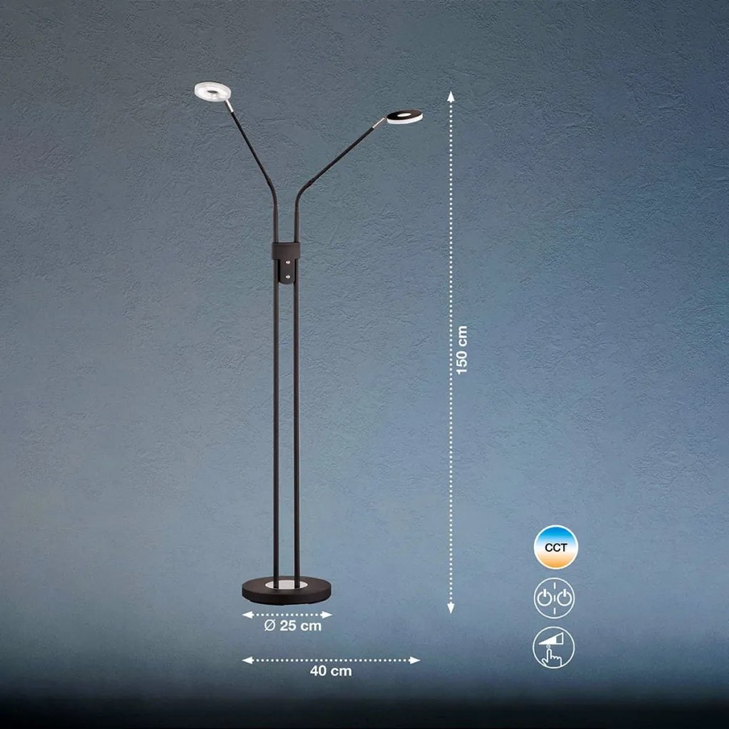 Fischer&Honsel Dent 40300 Állólámpa 2x6W/LED 2700K 1600 lm IP20
