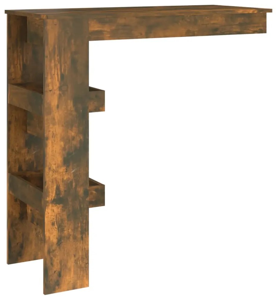 Füstös tölgy színű fatermék fali bárasztal 102 x 45 x 103,5 cm