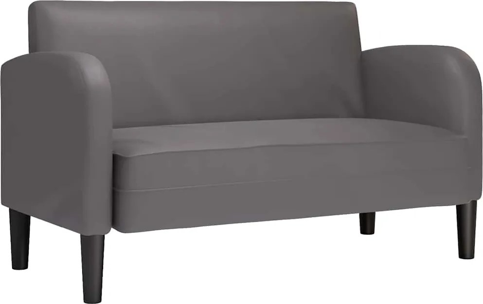 vidaXL szürke műbőr Loveseat kanapé 110 cm