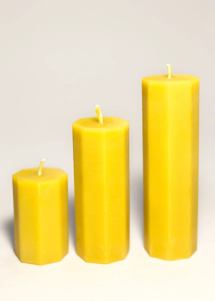 Gyertyák Méhviasz gyertyák 3 db