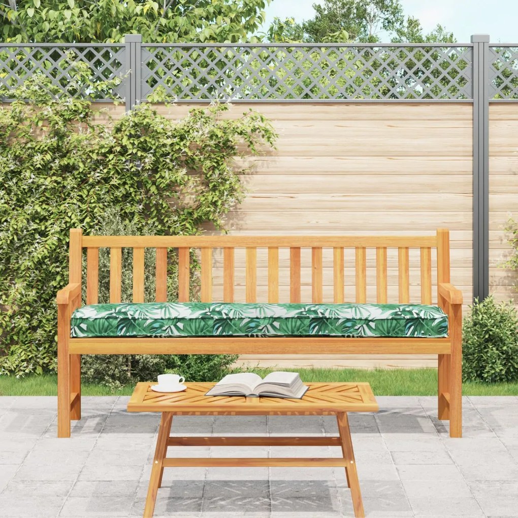 Pallet párnák padhoz 2 db Levélminta 180x40x8 cm Oxford anyag