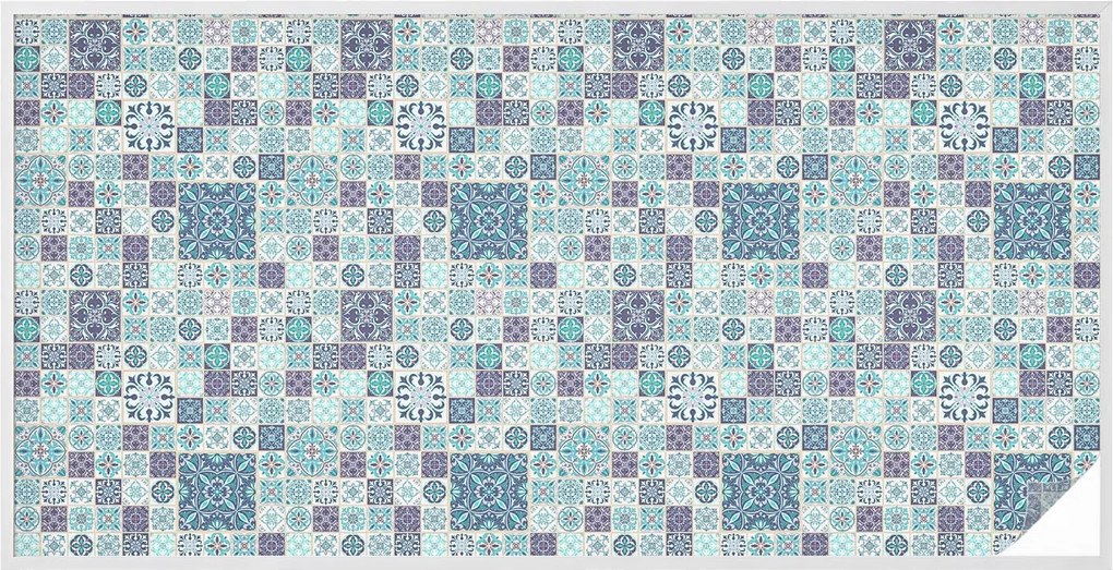 Furnérfólia Adatvédelem Szélvédőkhöz és Ablakokhoz Virágos csempék 200x100