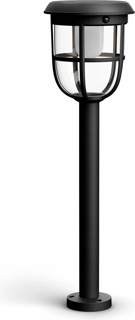 LED-es oszlopos kerti lámpa napelemes Rádió 1,3W IP44 mozgásérzékelő Philips