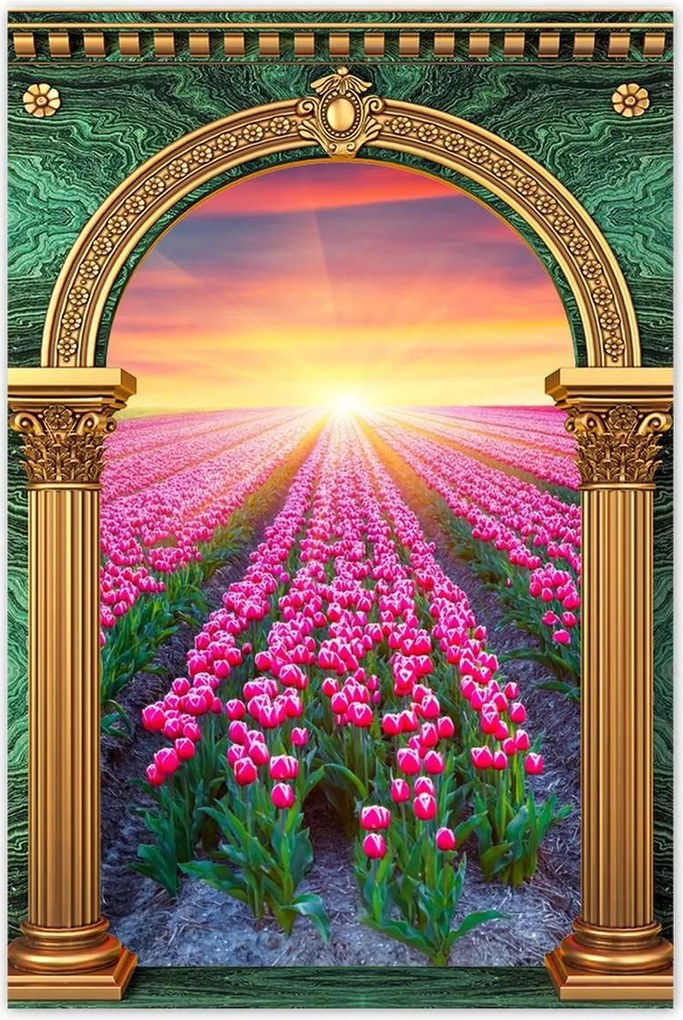 Poszterek 60x90 Tulipánok tengere Virágok