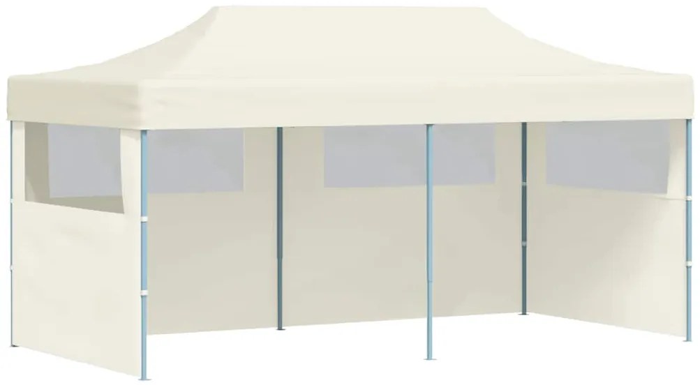 vidaXL krémszínű összecsukható pavilon 3 x 6 m