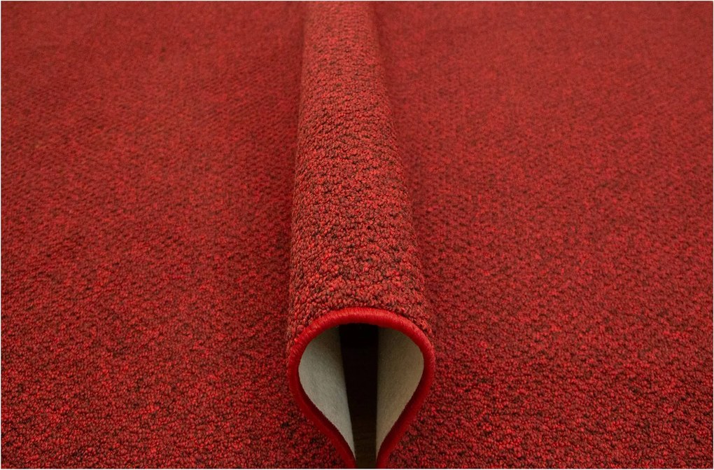 250x350 cm Hurokszőnyeg Piros Fekete Melange