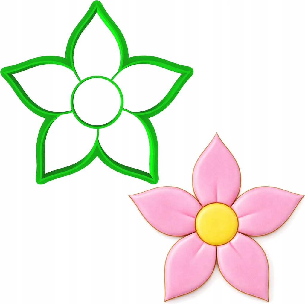 Húsvéti Forma Mézeskalács lyukasztó Húsvét Valentin Nap Virág