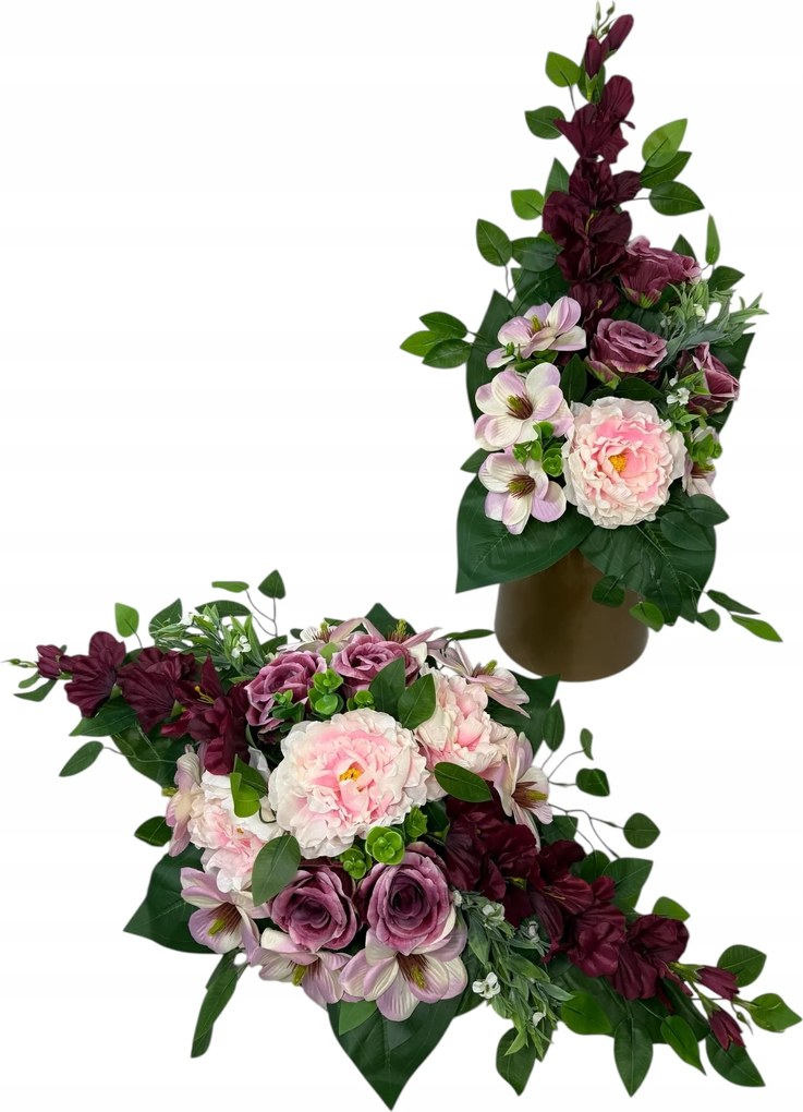 Csokor Nád Kompozíció Sír Temető Művirágok