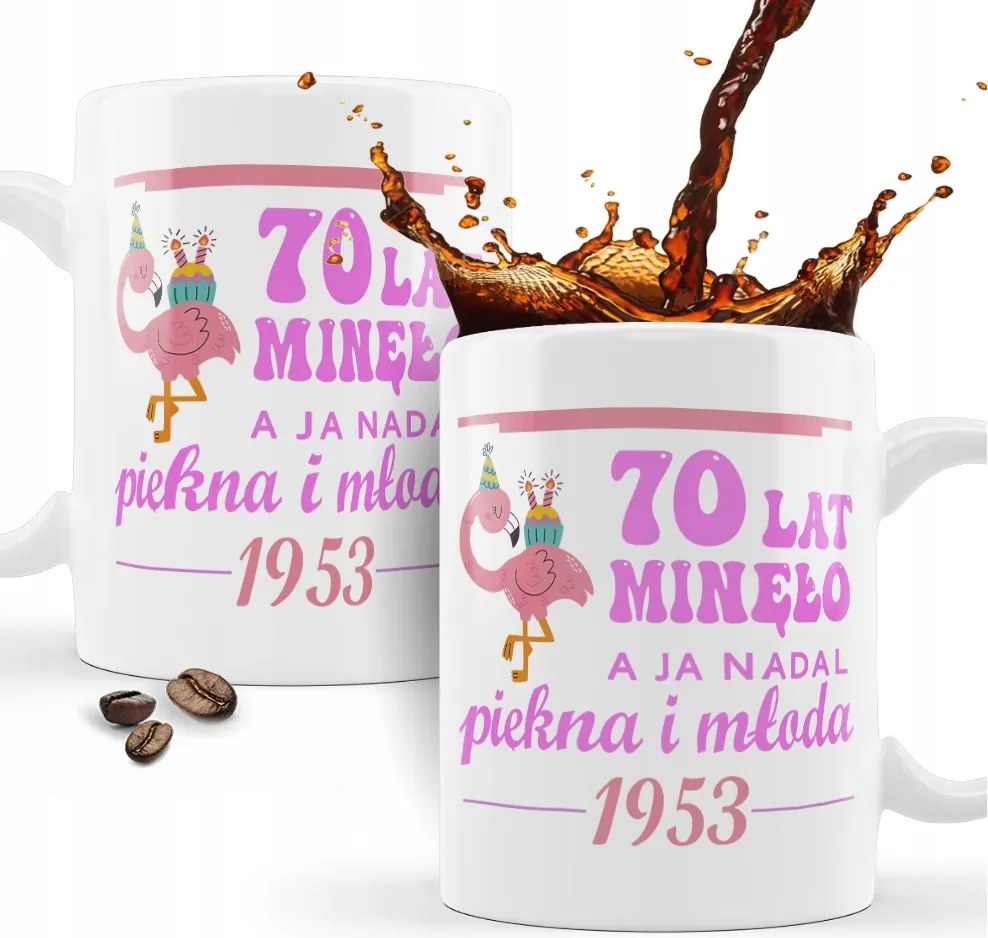 Nyomtatott Bögre Ajándék 70. Születésnapra 70 Éves