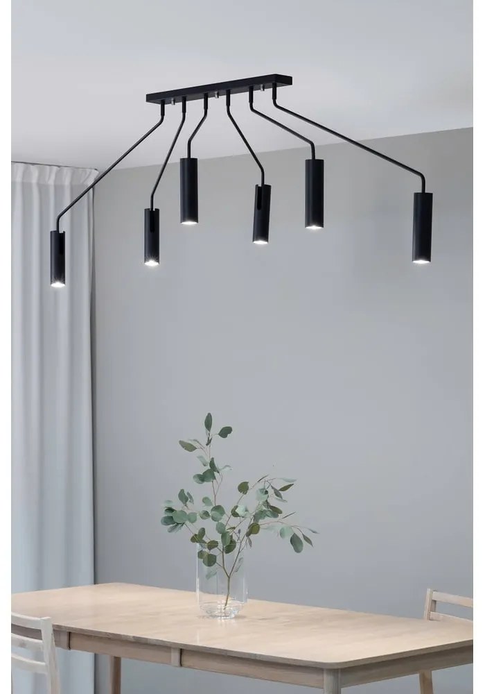 Fekete mennyezeti lámpa fém búrával 192 cm Ramus - Markslöjd