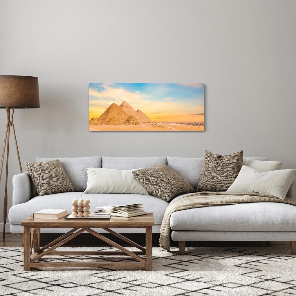 Az egyiptomi piramisok képe (120x50 cm)
