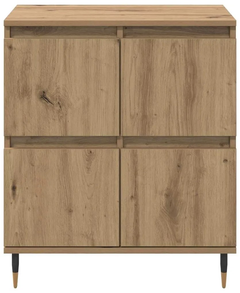 Oldalszekrények 2 pcs kézműves tölgy 120 x 35 x 70 cm Faanyag
