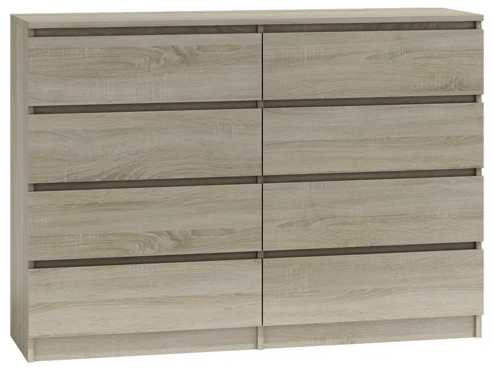 Aldabra M8 140 komód, 138x97x40 cm, sonoma