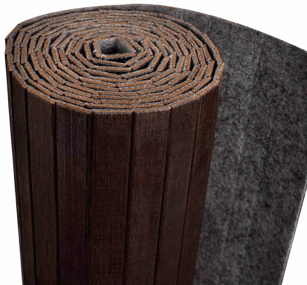 sötétbarna bambusz paraván 250 x 165 cm