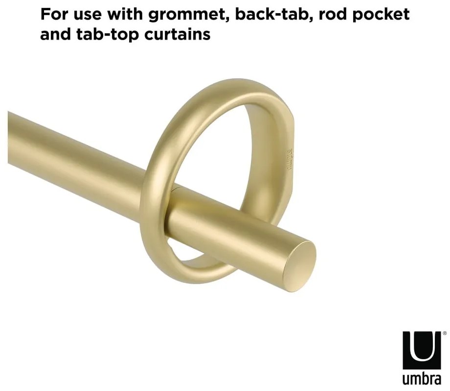 Acél bővíthető függönykarnis 107 - 305 cm Ringlet – Umbra
